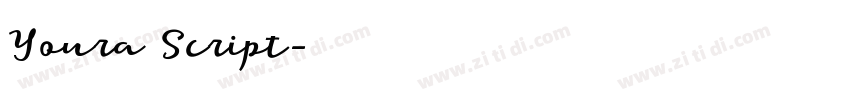 Youra Script字体转换